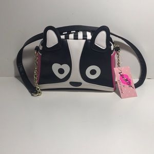 Betsey Johnson Crossbody Cute Dog Face